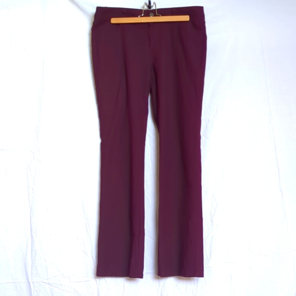 Mexx pants Metropolitan Bootcut viscose Wine purple sz 8